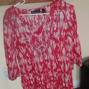 Womens Top Orange/Silver (International Concepts)